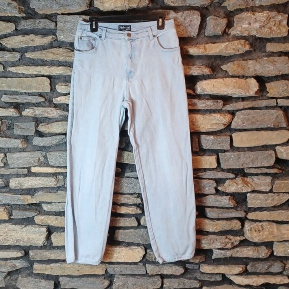 Style and Company mom jeans high rise lightwash sz 12 petite